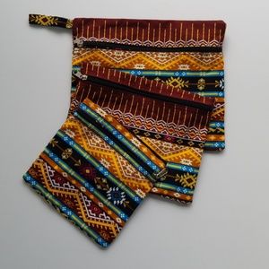 BALIKBAYAN Set of 3 Handmade Accessory Pouches